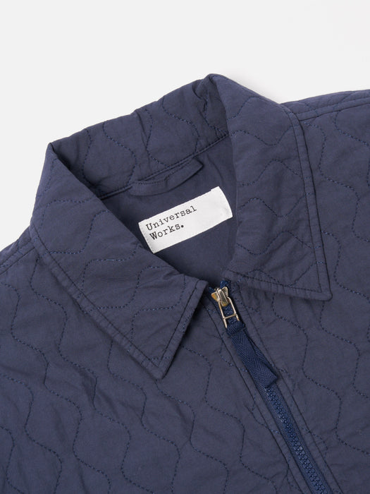 Universal Works Gower Jacket in Dark Navy Quilt