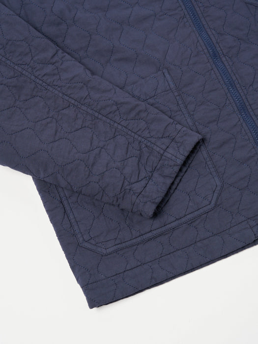 Universal Works Gower Jacket in Dark Navy Quilt