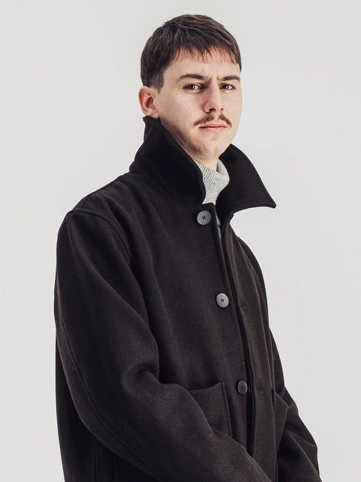 Parages Dubliner Wool Jacket in Dark Brown
