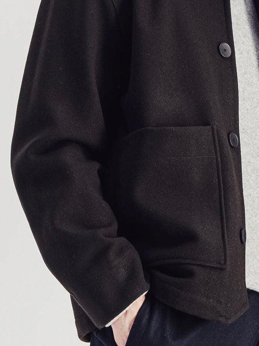 Parages Dubliner Wool Jacket in Dark Brown