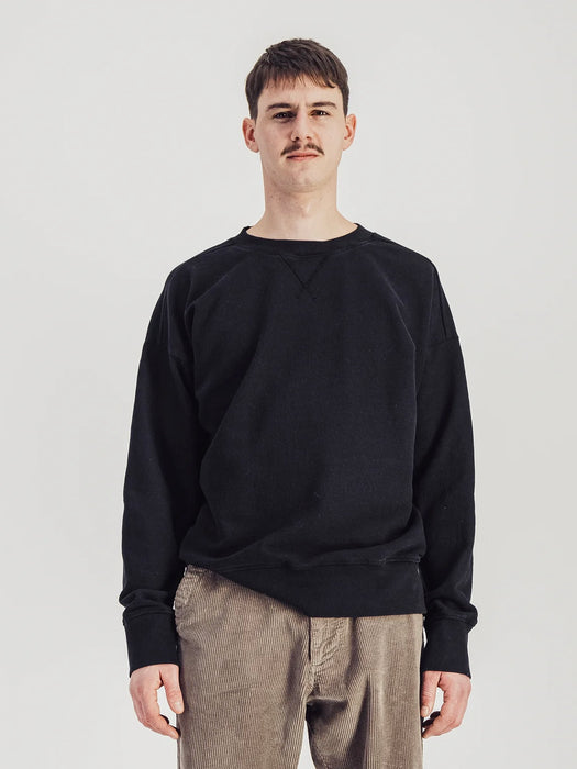 Parages Relax Crew Sweater in Black