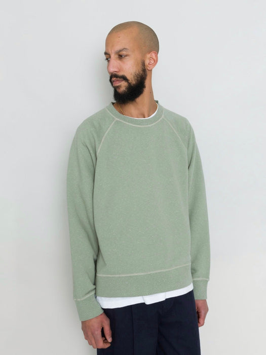 Folk Engineered Raglan Sweat in Sage Neo