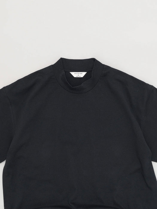 Still By Hand Mixed Colour T-Shirt in Black / Navy