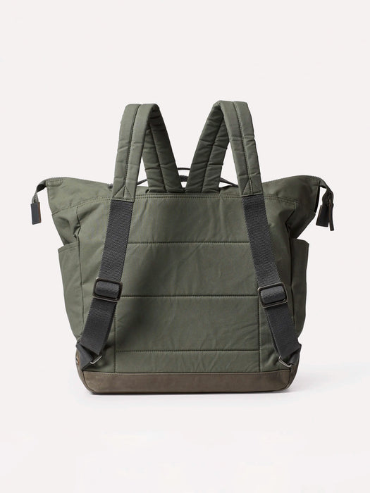 Ally Capellino Frank Backpack in Olive Wax Cotton