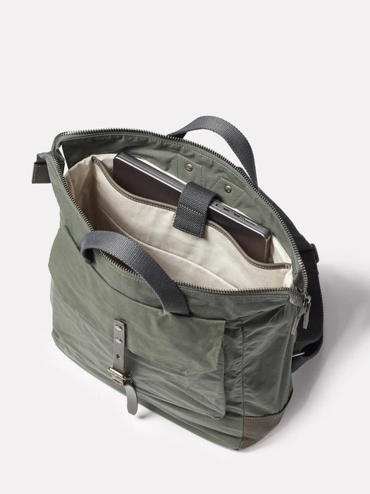 Ally Capellino Frances Rucksack in Olive Wax Cotton
