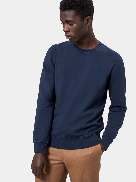 Colorful Standard Classic Crew Sweat in Navy Blue