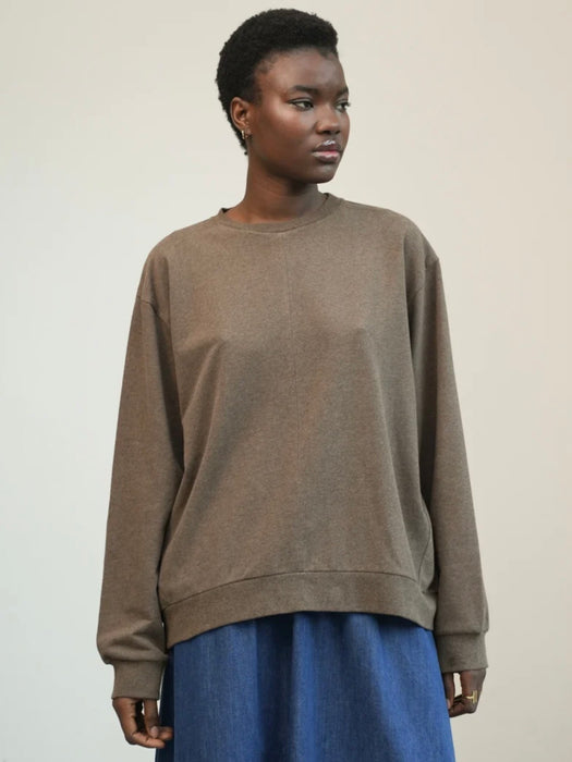 Beaumont Organic Madison Sweatshirt in Brown Marl