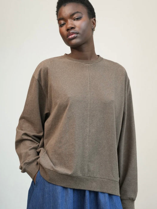Beaumont Organic Madison Sweatshirt in Brown Marl