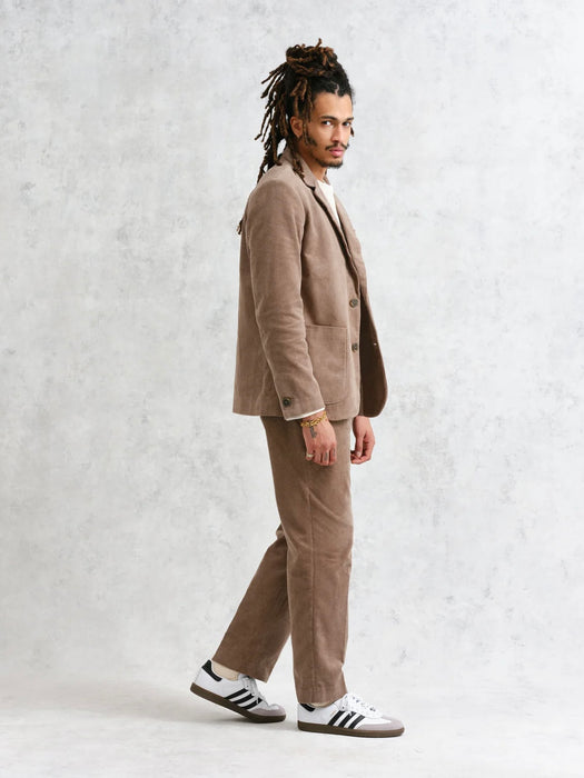 Wax Fintry Blazer in Taupe Cord