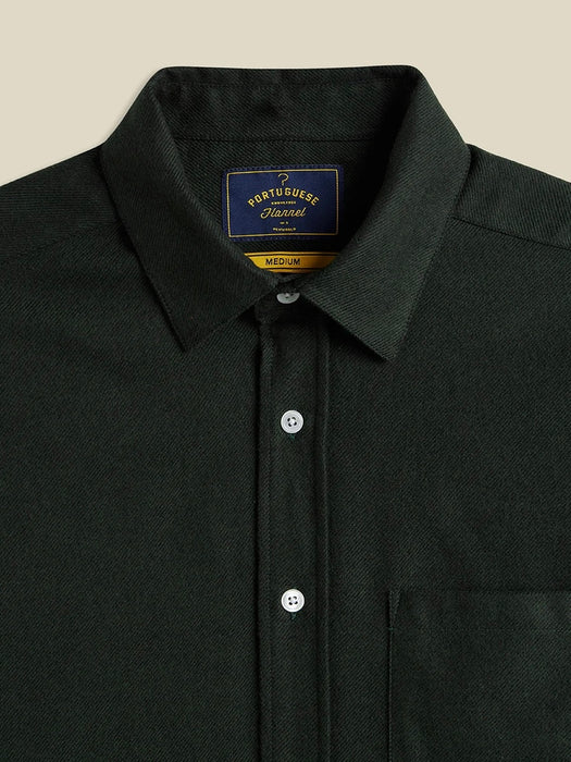 Portuguese Flannel Teca Shirt in Forest