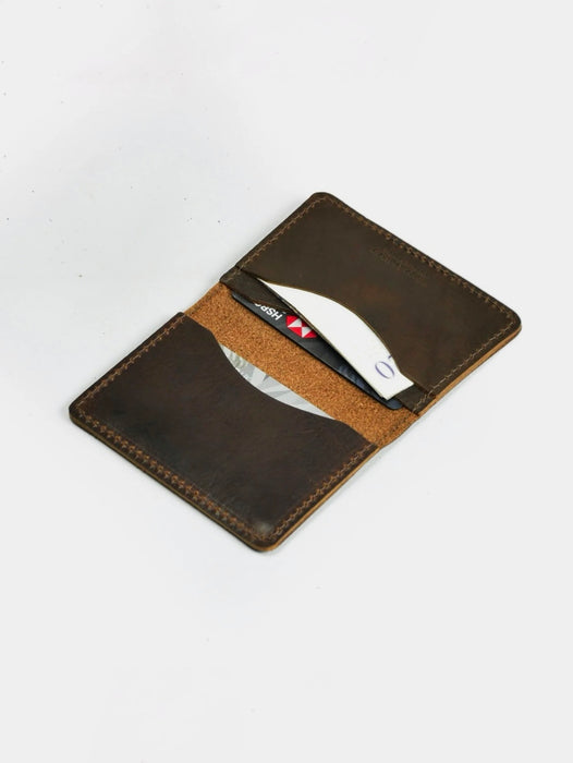 Village Leathers Missouri Card Holder in Brown