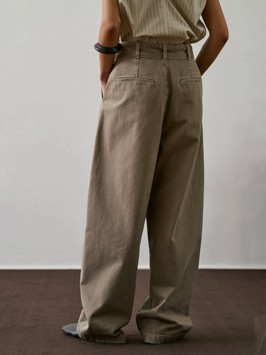 Soeur Gaby Trousers in Grey/Beige