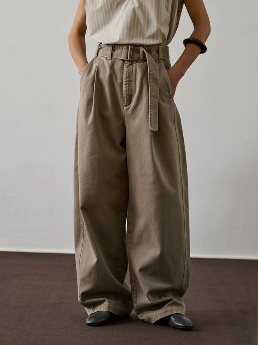 Soeur Gaby Trousers in Grey/Beige