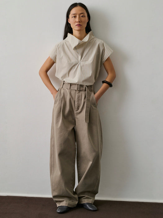 Soeur Gaby Trousers in Grey/Beige
