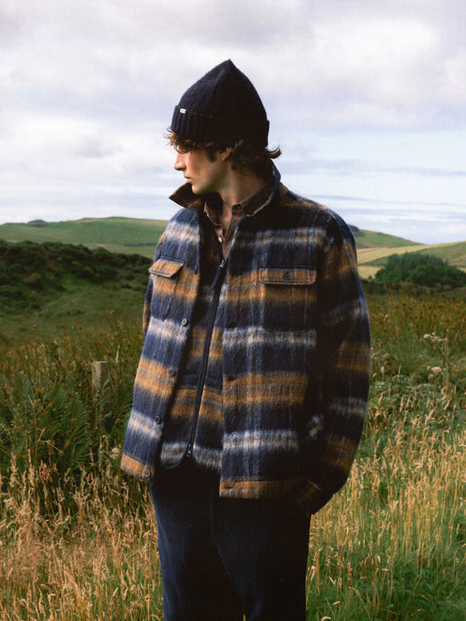 Kestin Halston Jacket in Navy Check