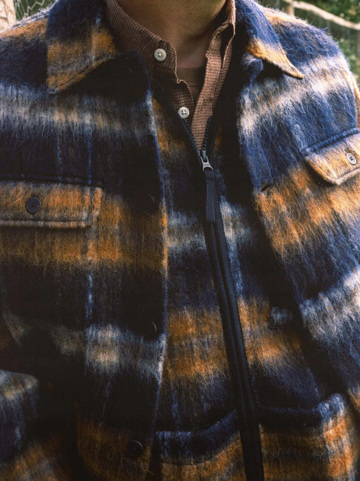 Kestin Halston Jacket in Navy Check