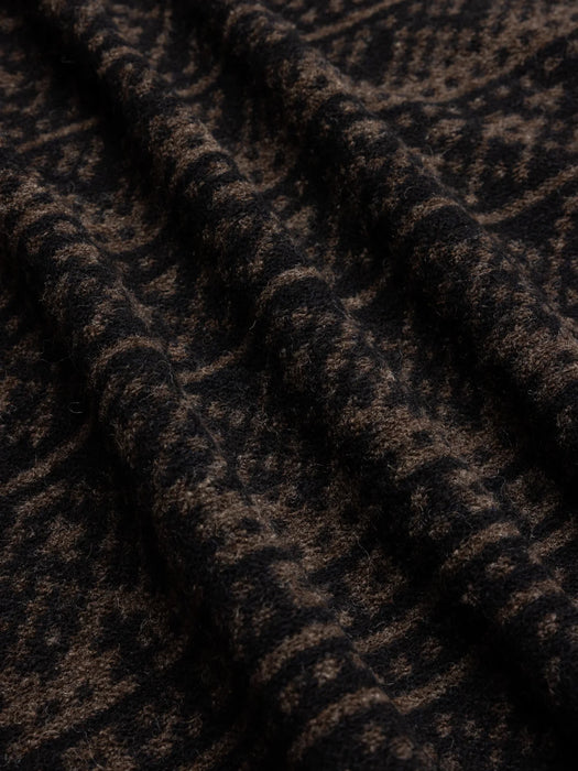 Kestin Junction Sweat in Peat / Black Fairisle