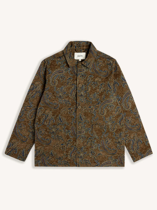 Kestin Ormiston Jacket in Olive Paisley Jacquard