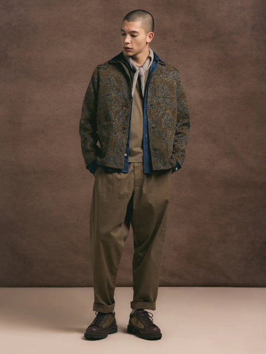 Kestin Ormiston Jacket in Olive Paisley Jacquard