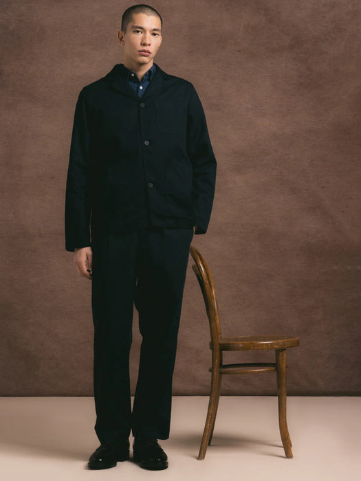 Kestin Wick Trouser in Dark Navy Twill