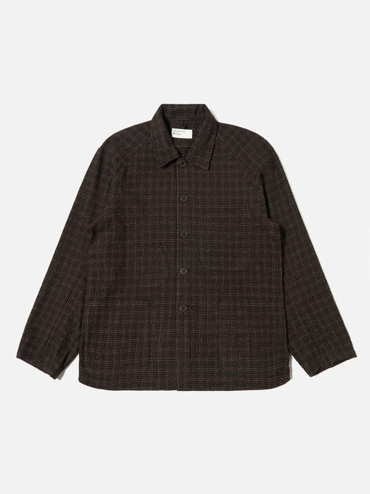 Universal Works Station Jacket in Brown Cedar Check
