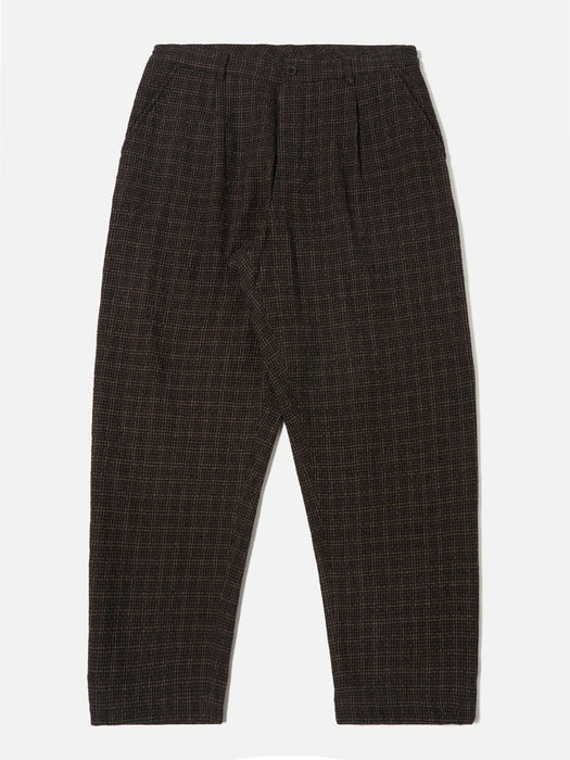 Universal Works Duke Pant in Brown Cedar Check