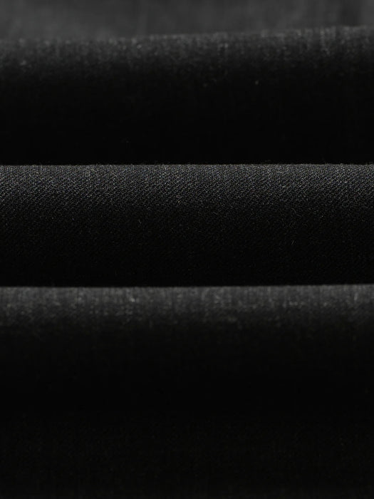 Wax Aubyn Trouser in Charcoal Wool Blend Twill