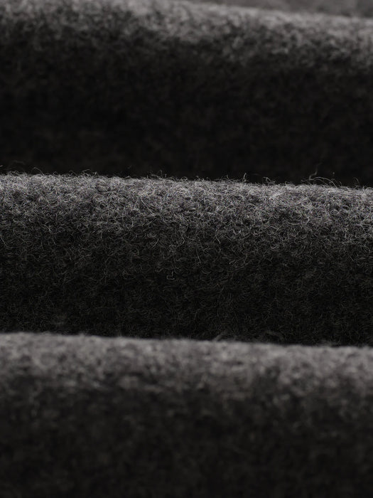 Wax Eldon Jacket in Mid Grey Boiled Wool