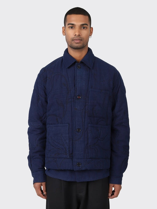 Kardo Bodhi Jacket in Indigo Khadi