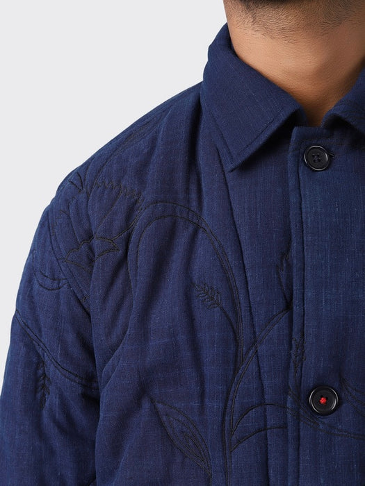 Kardo Bodhi Jacket in Indigo Khadi