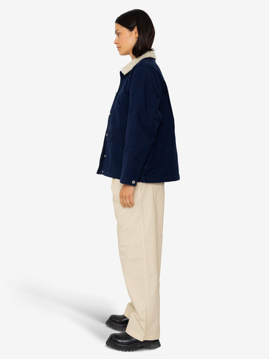 Folk Women Archive Jacket in Navy Twill