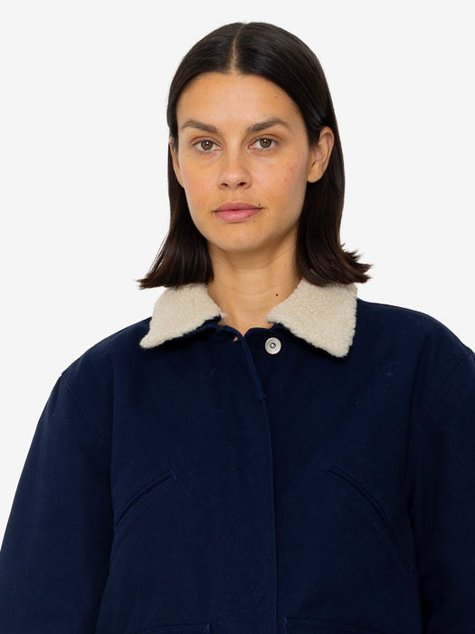 Folk Women Archive Jacket in Navy Twill