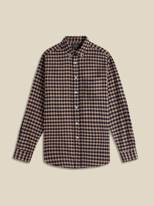 Portuguese Flannel Roca LS Shirt in Brown
