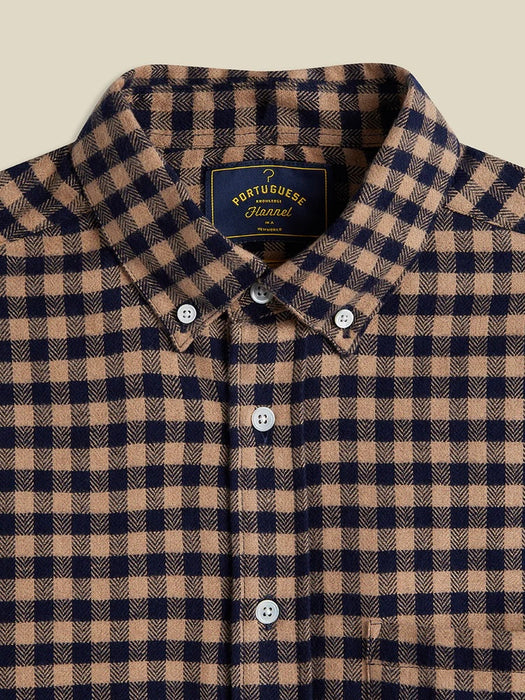 Portuguese Flannel Roca LS Shirt in Brown