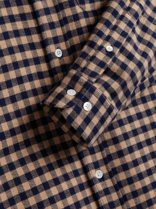 Portuguese Flannel Roca LS Shirt in Brown