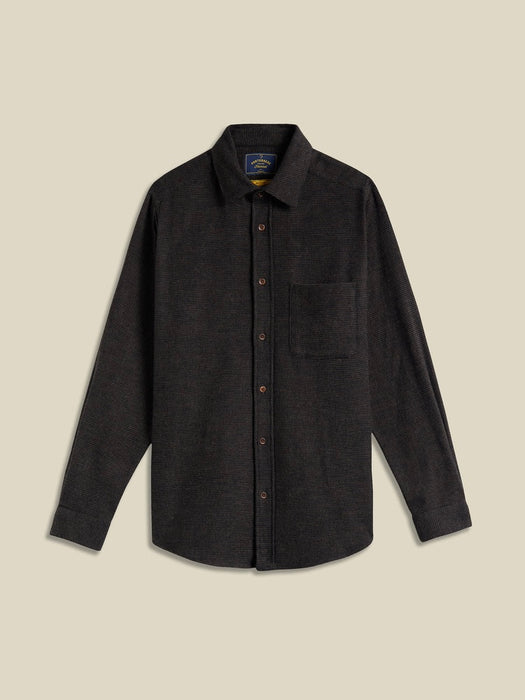 Portuguese Flannel Sounds LS Shirt in Brown