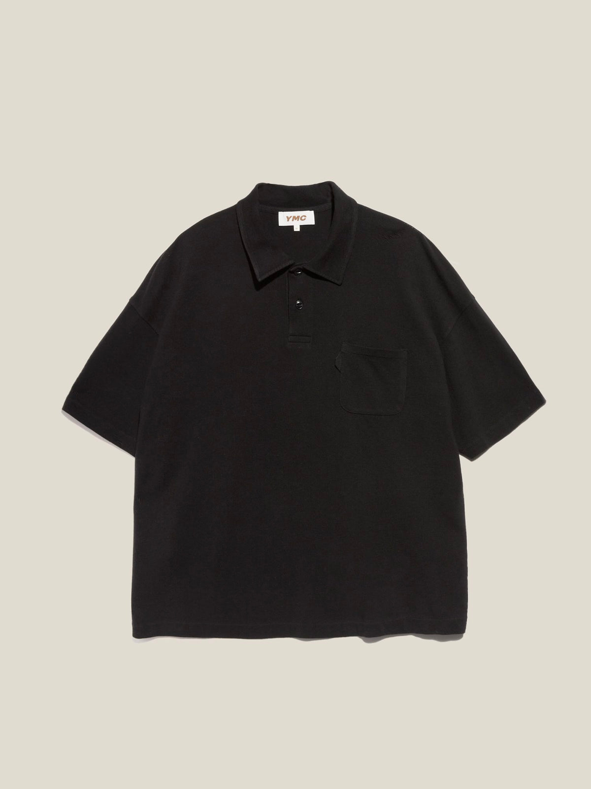 YMC Earth Polo T-Shirt in Black – Array Store London