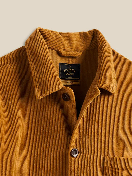 Portuguese Flannel Labura Shirt in Autumn Shades Corduroy