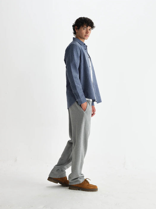 Wax Shelly Shirt in Cord Blue Seersucker