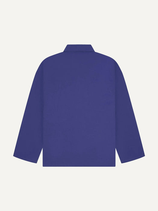 Uskees Buttoned Overshirt in Ultra Blue