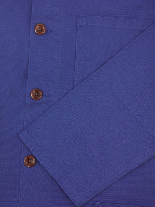 Uskees Buttoned Overshirt in Ultra Blue