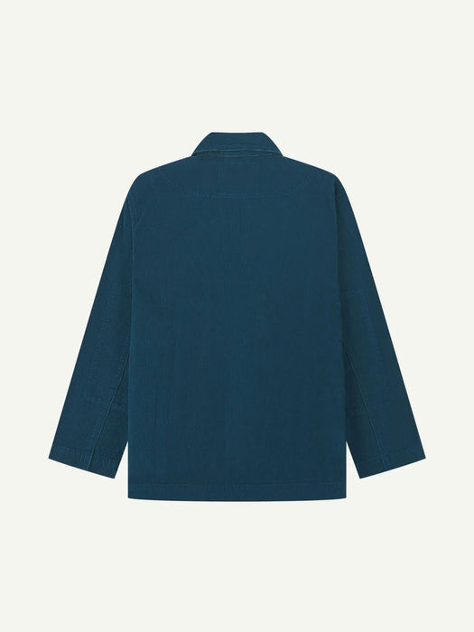 Uskees Blazer in Petrol Blue Corduroy