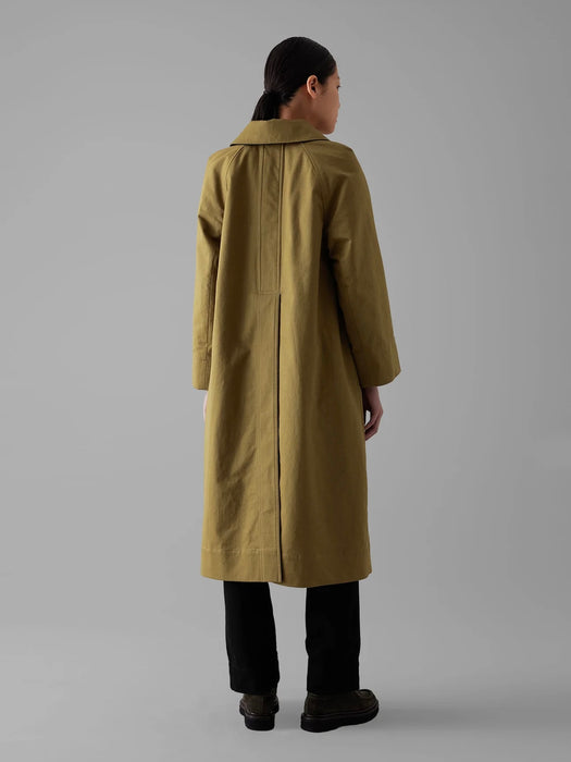 Toast Reversible Wool & Cotton Coat in Golden Sand