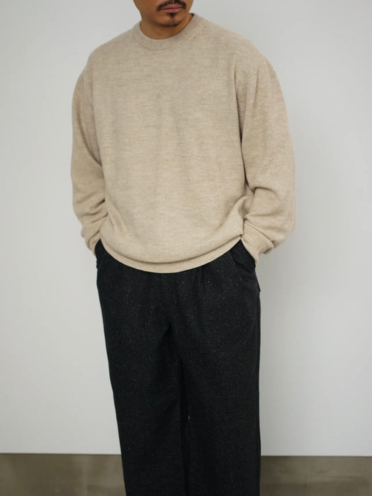 Still By Hand Silk Mix Pullover in Sand Beige