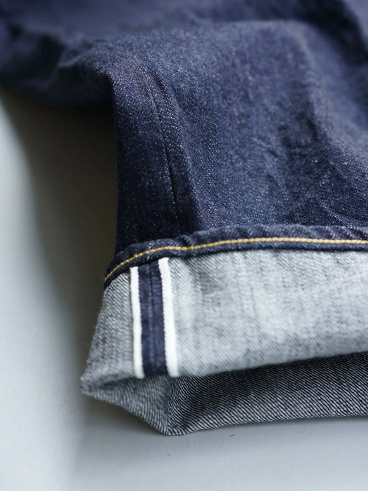 Still By Hand Five Pocket Denim Pant in Navy