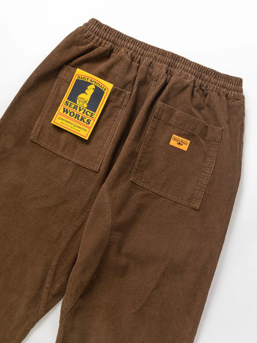 Service Works Corduroy Chef Pant in Bark
