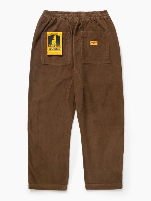 Service Works Corduroy Chef Pant in Bark