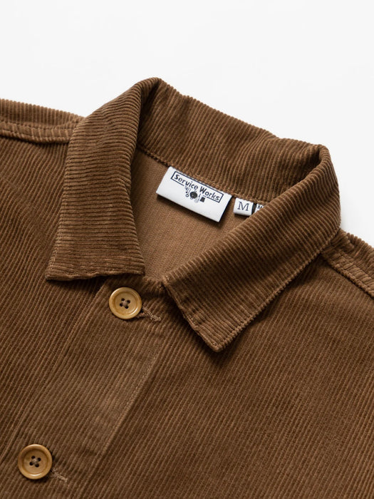 Service Works Corduroy Chore Shirt in Bark
