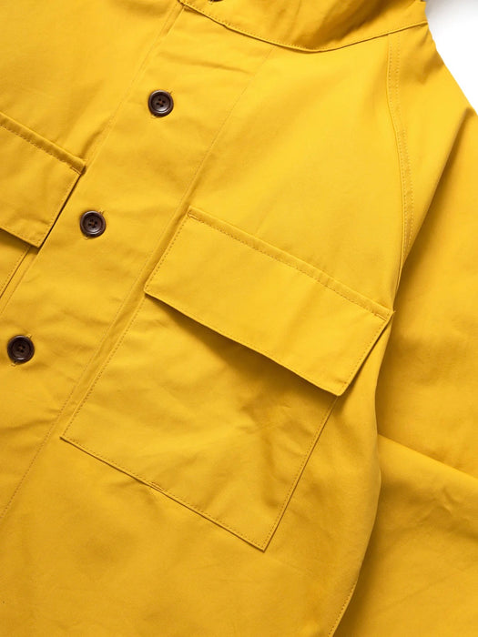 Service Works Allotment Parka in Ochre Waxed  Cotton