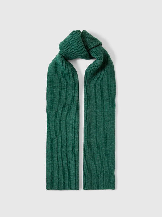 Selected Homme Mason Merino Scarf in Dark Green